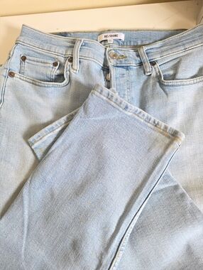 RE/DONE Women's Light Blue Denim Jeans